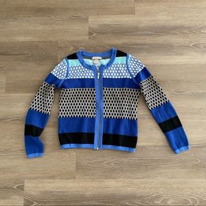 Banana Republic Pattern Zip Cardigan
